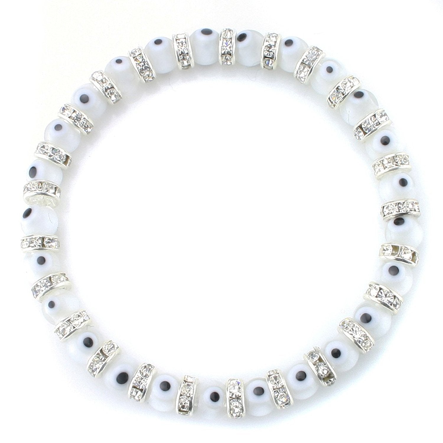 Wholesale Devil Eye Crystal Glass Beads Bracelet